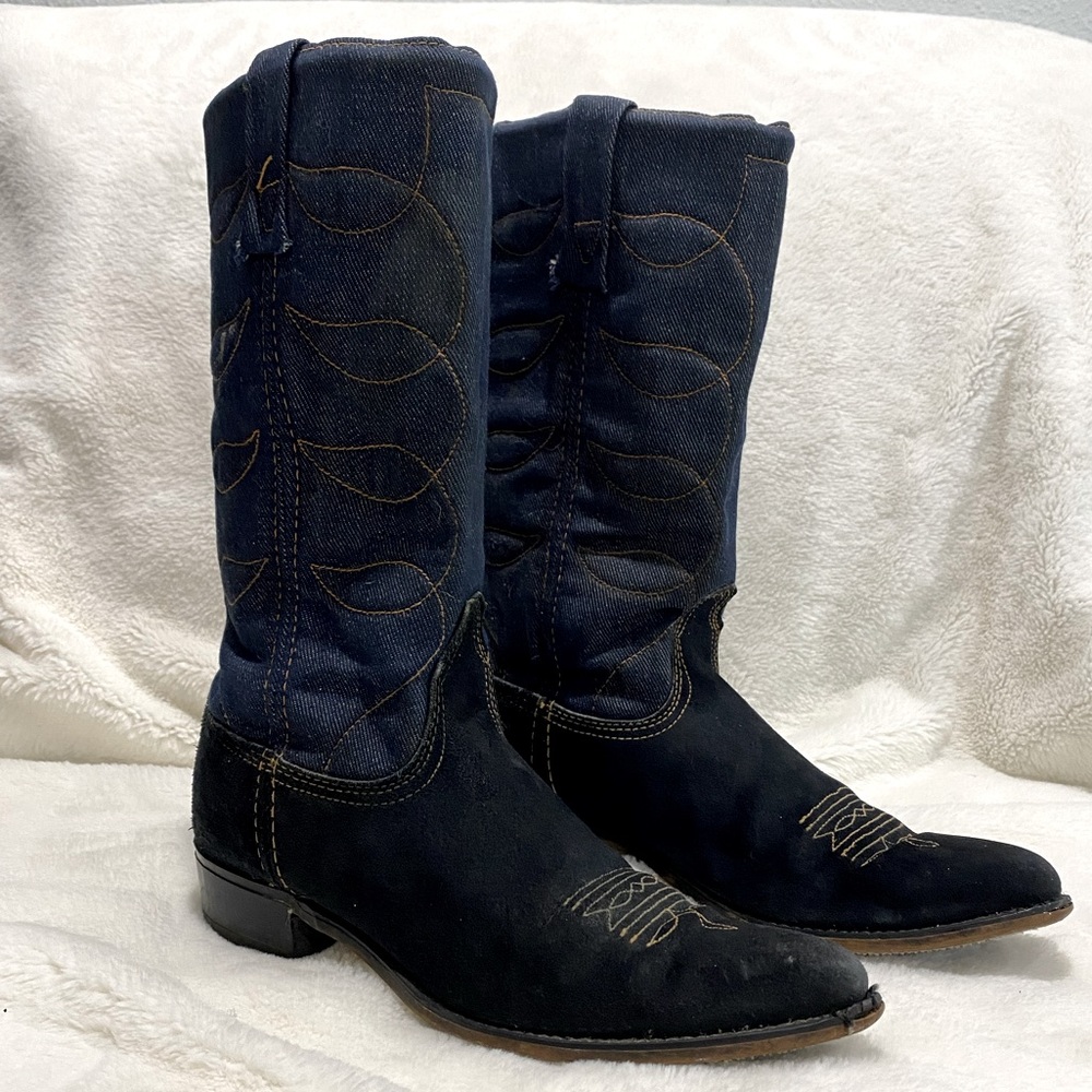 Acme cowboy denim boots
